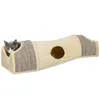 PawHut tunnel per gatti con 2 case, 3 aperture, tunnel Anteprima dell’immagine prodotto 1