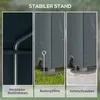 Outsunny Garagenzelt 1,6x2,18x1,72 m Lagerzelt mit Produktbild-Vorschau 5