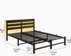 Zerbaco Polsterbett 140x200 cm, mit LED-Beleuchtung und Produktbild-Vorschau 14