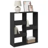 vidaXL Bücherregal/Raumteiler Schwarz 100x33x115 cm Produktbild-Vorschau 3