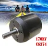 A brushless motor is shown in the foreground with three people sitting on a road in the background. Náhled obrázku produktu