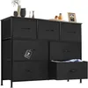 Sweetcrispy Commode avec tiroirs en tissu,commode & Voir les images du produit 1