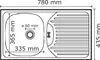 Pyramis Einbauspüle ET78 Edelstahl 100139412 Produktbild-Vorschau 3