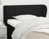 vidaXL Kopfteil mit Ohren Schwarz 83x23x78/88 cm Stoff -  Produktbild-Vorschau 2