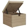 Design 9-tlg. Garten-Sofagarnitur mit Kissen Beige Poly Produktbild-Vorschau 9