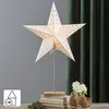 Tischlampe Leo, 3D Papierstern, Holz, Metall, E14 Produktbild-Vorschau 5
