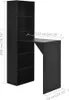 Bartisch mit Schrank Schwarz 115x59x200 cm Produktbild-Vorschau 6