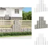 vidaXL Gabionen-Set 6-tlg. Verzinkter Draht -  Zaunfelder Produktbild-Vorschau 1