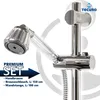 tecuro Brauseset Crystal-60 - mit Handbrause stufenlos Produktbild-Vorschau 2