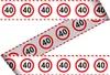 Absperrband zum 40. Geburtstag Produktbild-Vorschau 1