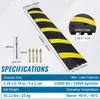 SucceBuy 6 ft/72'' gumový brzdový prah. 2 kanály. nosnosť Náhľad obrázku produktu 7