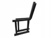 A black metal frame for a bench, shown from the side against a white background. Anteprima dell’immagine prodotto