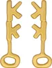 SpongeBob Schwammkopf Replik Krosse Krabbe Key 24k Gold Produktbild-Vorschau 5