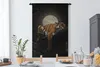 MuchoWow® Wandteppich Wandbehang Tiger - Mond - Sterne Produktbild-Vorschau 3
