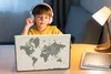 MuchoWow® Laptop Aufkleber Sticker Cover Weltkarte - Tiere Produktbild-Vorschau 3