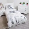 Pościel poszwa na kołdrę szary kotek 140 x 200 + 70 x 90 Podgląd zdjęcia produktu 2