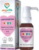 A product shot of a bottle of MyVita Lactoferrin Kids with its packaging. Produktbild-Vorschau