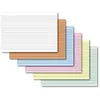 A stack of lined index cards in various colors. Anteprima dell’immagine prodotto