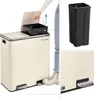 SONGMICS Mülleimer Mülltrennsystem, mit 2 Fächern, 2 x 30 Produktbild-Vorschau 4