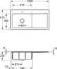 Villeroy & Boch Keramikspüle 336202SM, Subway Style 60 Produktbild-Vorschau 5