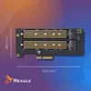 M.2 NVMe SATA SSD PCIe Erweiterungskarte Adapter 2in1 Produktbild-Vorschau 9