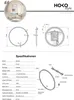HOKO Miroir de salle de bain anti-buée rond 80cm avec Voir les images du produit 8