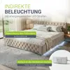 Juskys Polsterbett Nizza 180x200 cm mit Matratze - Produktbild-Vorschau 3