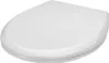A white toilet seat lid is shown from a slightly elevated angle against a white background. Produktbild-Vorschau