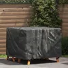 vidaXL Copridivano a tinta unita nero 113 x 113 x 73 cm Anteprima dell’immagine prodotto 2