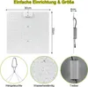 LED Pflanzenlampe Vollspektrum, Hängende Led Grow Lampe 45W Produktbild-Vorschau 9