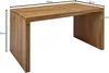 Schreibtisch BOHA 160cm Akazie Massivholz Landhausstil Bürotisch, Gesamtansicht mit technischen Maßangaben. Podgląd zdjęcia produktu