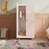 Kinderkast 'Vaarentaa', 126 x 60 x 41 cm, wit / roze Productafbeelding-voorbeeld 8