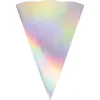 Schultüten-Zuschnitt 6-eckig, 68cm Silber irisierend - Produktbild-Vorschau 2