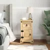 vidaXL Nachttisch Corona 35x32,5x58 cm Massivholz Kiefer Produktbild-Vorschau 3