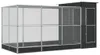 vidaXL Voliere mit Erweiterung Silber 416 x 203 x 216 cm Produktbild-Vorschau 1