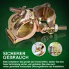 4Set Gerüstkupplung Gerüstschelle 48*48 mm, Feuerverzinkt Produktbild-Vorschau 4