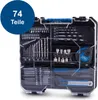 A clear, well-lit image of a tool kit in its case, showcasing various tools and accessories. Voir les images du produit