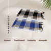 Saunatuch Hamamtuch Set 2 Stück kariert blau, schwarz Produktbild-Vorschau 4