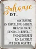 vianmo Blechschild 40x30 cm Zuhause ist wo Träume Lächeln Produktbild-Vorschau 1