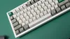 A close-up, angled view of a mechanical keyboard. Produktbild-Vorschau