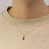 New Bling 9NBG-0681 Gold Halskette mit Anhänger - Zirkonia Produktbild-Vorschau 2