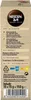 A close-up view of the side of a Nescafe 3in1 Creamy Latte product box, showing nutritional information, storage instructions, and recycling symbols. Produktbild-Vorschau