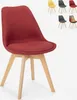 Nordic Design Stuhl aus Holz und Stoff und Kissen Küchen Produktbild-Vorschau 6