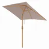 Sekey Rechteckiger Sonnenschirm 200x150 cm Holzoptik, Produktbild-Vorschau 4