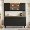 Mobiletto buffet alto con illuminazione a LED controllabile Anteprima dell’immagine prodotto 3