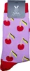 TwoSocks lustige Socken - Kirsche Socken, Motivsocken für Produktbild-Vorschau 1