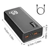 Juksun Schnelllade Powerbank 50000mAh 65W USB-C 3 Ausgänge Produktbild-Vorschau 7