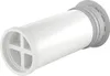 A white pipe with a gray fitting. Anteprima dell’immagine prodotto