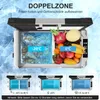 55L Kompressor Kühlbox Dual Zone bis -20℃, 12/24V DC & 230V Produktbild-Vorschau 2