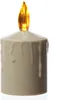 LED Kerze - Grabkerze - Grablicht - H: 11,5cm/D: 6cm - Sensor - für Außen - bis 500h - beige Produktbild-Vorschau
